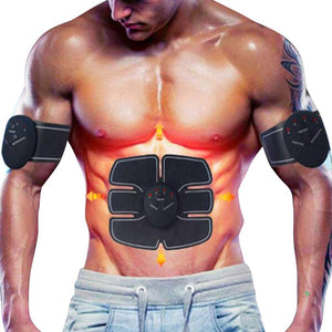 Muscle Massager Training Body Shape Fit Set ABS Six Pad Abdominal  electric muscle stimulator Massage Trainer Sticker Controlle